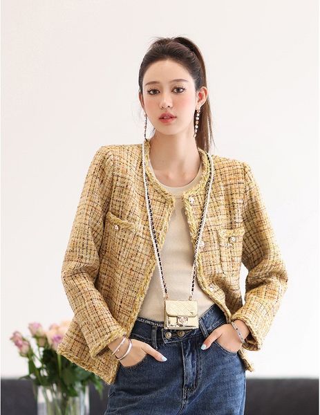 chan home 2023 womens designer clothing new winter jacket women designer jacket plus size designer fashion tweed jacket designer coat women, Black;brown
chan home 2023 womens designer clothing new winter jacket women designer jacket plus size designer fashion tweed jacket designer coat women, Black;brown