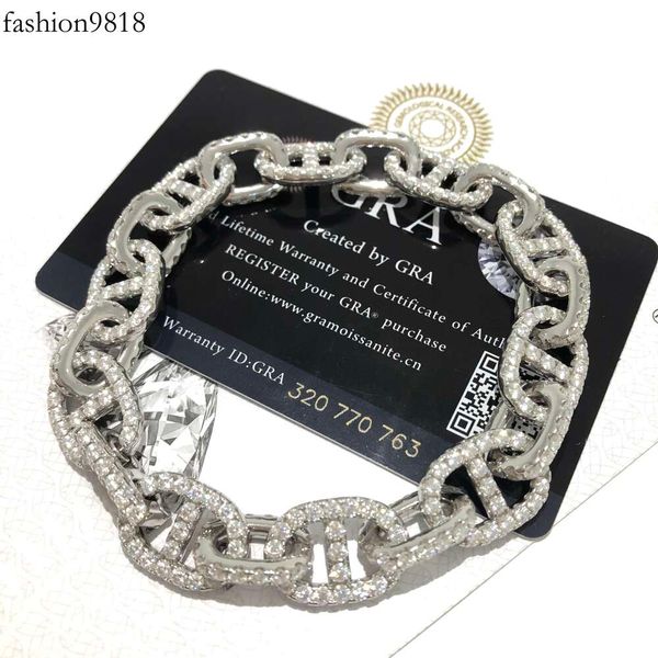 new pig nose bracelet light niche sier studded mosson diamond versatile temperament cuban bracelet necklace, Black
new pig nose bracelet light niche sier studded mosson diamond versatile temperament cuban bracelet necklace, Black
