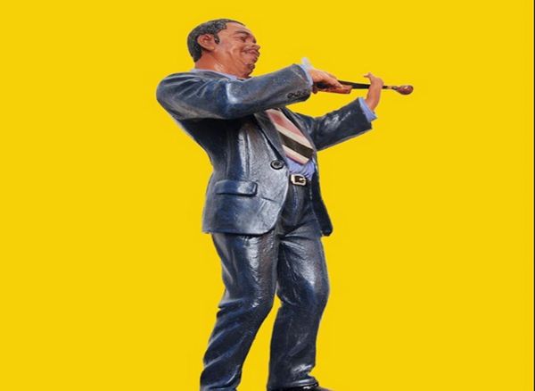 violin player statue musician figure resin musicians figurine musician souvenir office show window living room decoration2942734