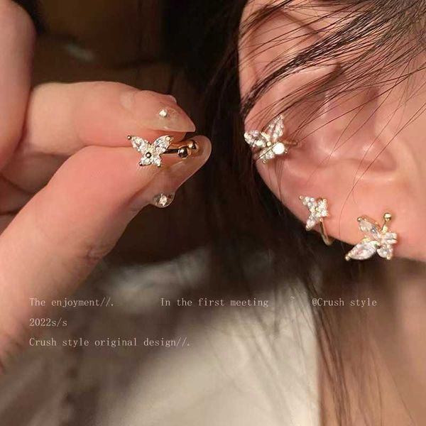 mini delicate zircon butterfly ear cuff 2023 fashion design korean simple female clip non-piercing earrings wholesale, Silver
mini delicate zircon butterfly ear cuff 2023 fashion design korean simple female clip non-piercing earrings wholesale, Silver