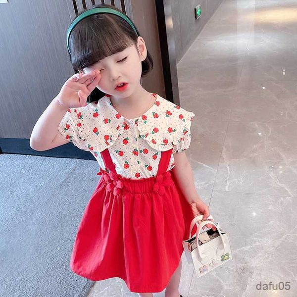 clothing sets summer clothes girls floral pattern girls clothing tshirt dress costume for girl toddler children clothes r230812, White
clothing sets summer clothes girls floral pattern girls clothing tshirt dress costume for girl toddler children clothes r230812, White