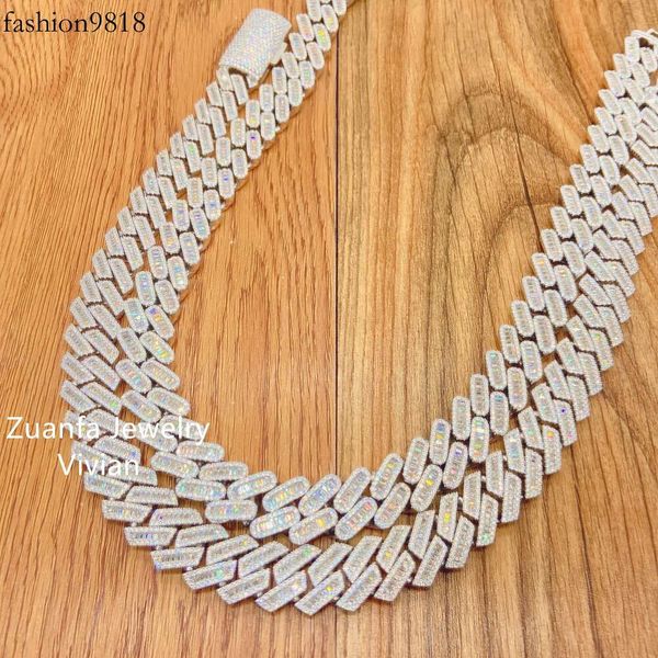 vvs moissanite baguette diamond miami new sier chain design for men necklace cuban link chain, Silver
vvs moissanite baguette diamond miami new sier chain design for men necklace cuban link chain, Silver