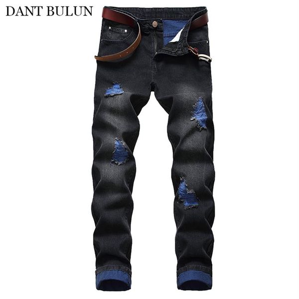 denim men jeans trousers straight washed with ripped holes skinny black pants slim fit jeans men pants homme pantalones 3274, Blue
denim men jeans trousers straight washed with ripped holes skinny black pants slim fit jeans men pants homme pantalones 3274, Blue