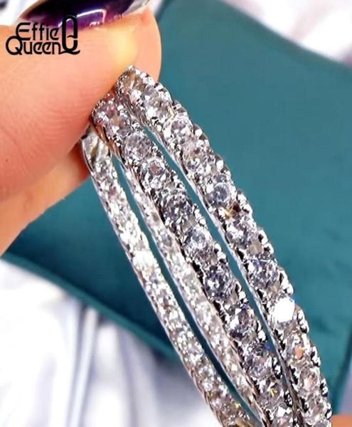 effie queen women big round hoop earrings luxury cubic zircon vintage eternity circle loop earring silver color jewelry de137 20091394808, Golden;silver
effie queen women big round hoop earrings luxury cubic zircon vintage eternity circle loop earring silver color jewelry de137 20091394808, Golden;silver