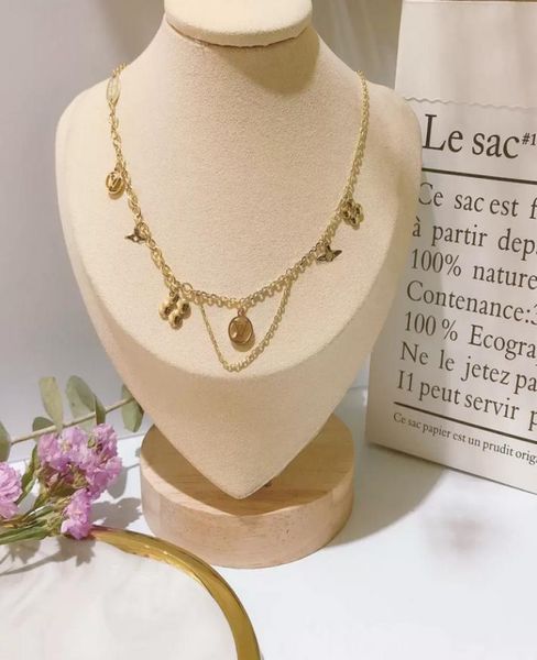 23ss 18k gold plated stainless steel necklaces choker chain letter lock pendant statement fashion womens necklace wedding jewelry 2249700, Silver
23ss 18k gold plated stainless steel necklaces choker chain letter lock pendant statement fashion womens necklace wedding jewelry 2249700, Silver