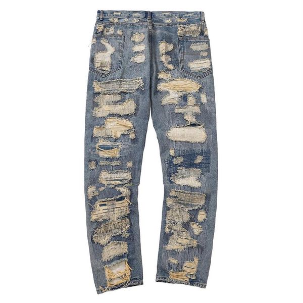 22ss heavy washed jeans destroys denim pants men women heavy fabric trousers fashion270h, Blue
22ss heavy washed jeans destroys denim pants men women heavy fabric trousers fashion270h, Blue
