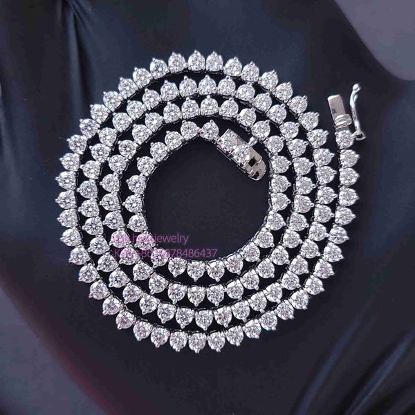hip hop jewelry custom 3mm 3prongs tennis chain 925 silver classic round cut diamond moissanite tennis chain necklace
hip hop jewelry custom 3mm 3prongs tennis chain 925 silver classic round cut diamond moissanite tennis chain necklace