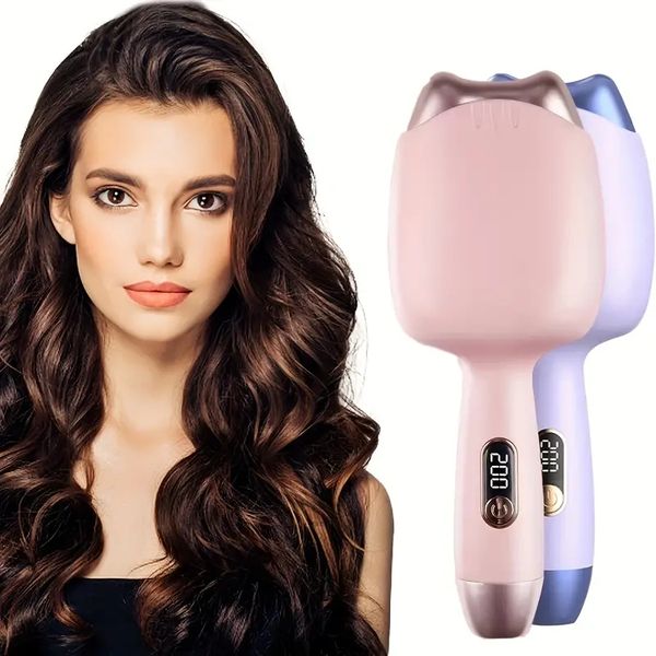 egg curling iron hair waving iron with three adjustable temperate digital display small and portable curling iron suitable for home travel, Black
egg curling iron hair waving iron with three adjustable temperate digital display small and portable curling iron suitable for home travel, Black