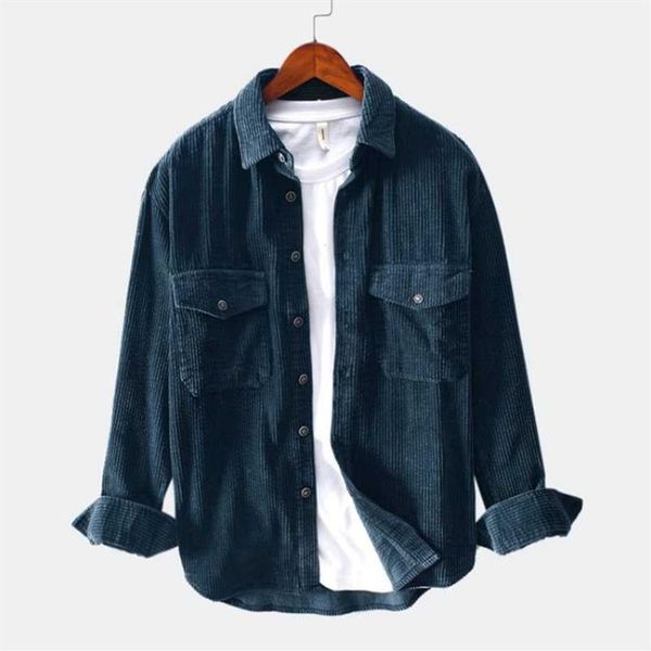 men 2020 spring and autumn fashion brand japan style vintage slim fit corduroy shirt male casual loose shirt cloth253g, White;black
men 2020 spring and autumn fashion brand japan style vintage slim fit corduroy shirt male casual loose shirt cloth253g, White;black