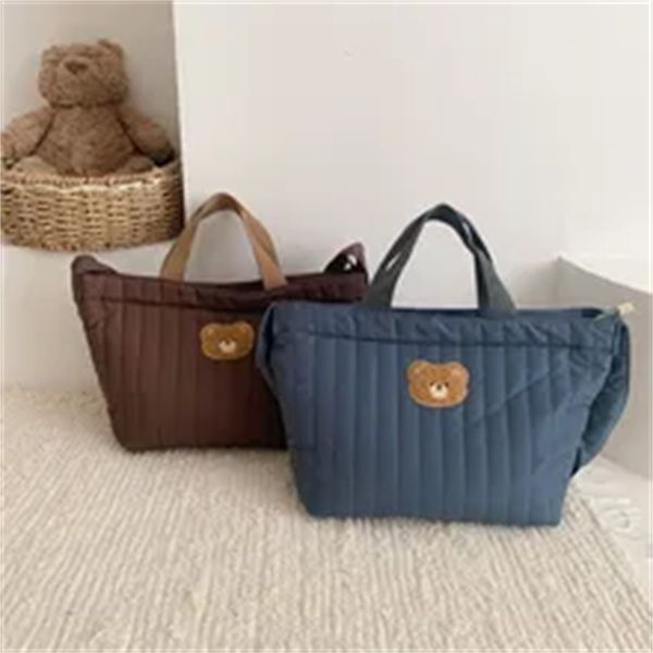 zipper embroidered quilted baby diaper bag storage bag maternity bag cartoon bear mom shoulder bag travel large outing bag, Black
zipper embroidered quilted baby diaper bag storage bag maternity bag cartoon bear mom shoulder bag travel large outing bag, Black
