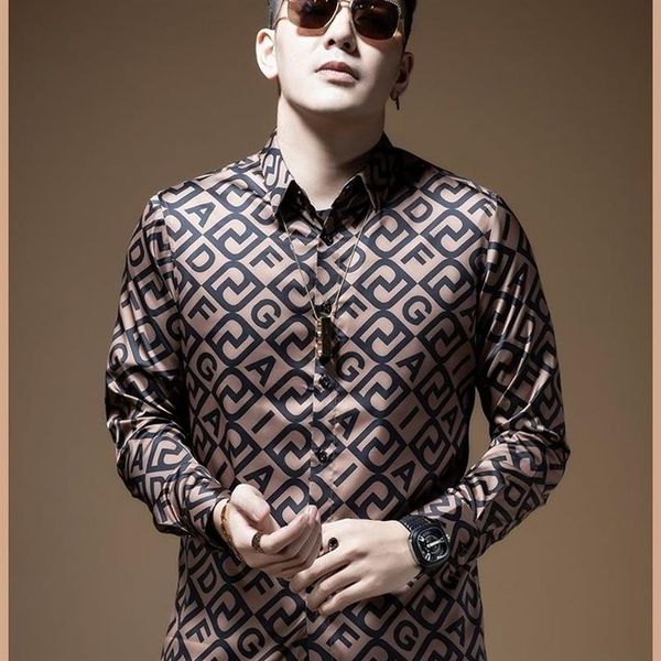 mens light luxury letter printing long-sleeved shirt casual lapel button long-sleeved shirt mens fashion clothing trends329b, White;black
mens light luxury letter printing long-sleeved shirt casual lapel button long-sleeved shirt mens fashion clothing trends329b, White;black