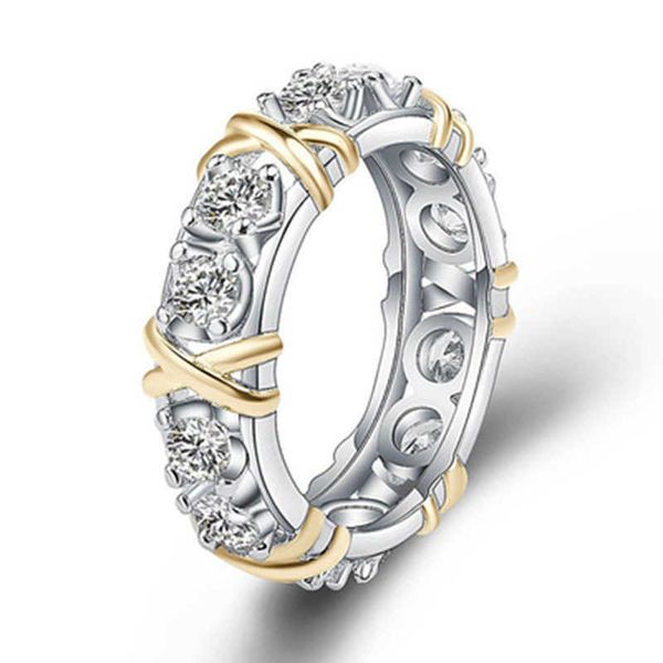 trendy jewelry ring copper gilded color separation set zircon fashion luxury cs0o, Silver
trendy jewelry ring copper gilded color separation set zircon fashion luxury cs0o, Silver