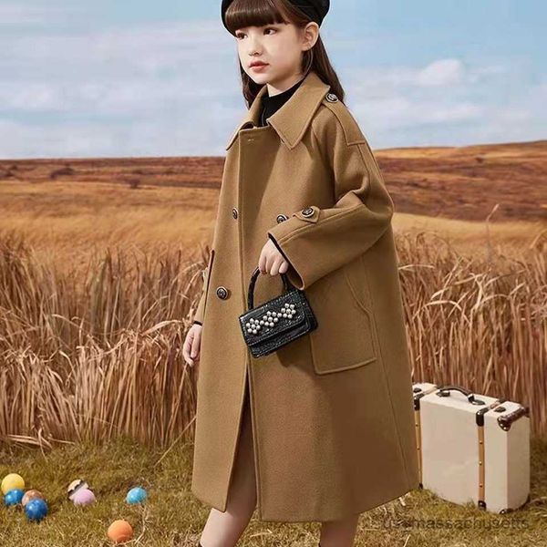 jackets solid color casual wool outerwear autumn winter kids girls coats for warm winter girl overcoats r230812, Blue;gray
jackets solid color casual wool outerwear autumn winter kids girls coats for warm winter girl overcoats r230812, Blue;gray