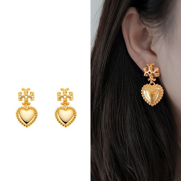 advanced love dangle earrings with retro temperament golden love earrings wedding party jewelry gift, Silver
advanced love dangle earrings with retro temperament golden love earrings wedding party jewelry gift, Silver