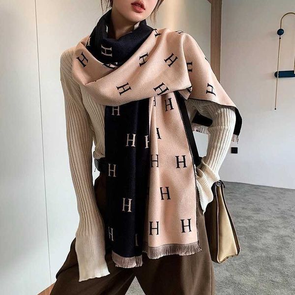 h ermes winter and autumn scarves for sale 2023 new hletter cashmere scarf women's versatile korean edition ins high end thick neck, Blue;gray
h ermes winter and autumn scarves for sale 2023 new hletter cashmere scarf women's versatile korean edition ins high end thick neck, Blue;gray