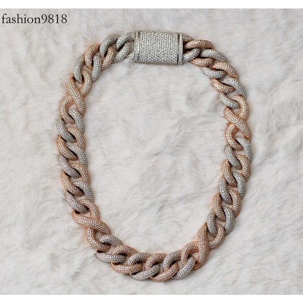 20 mm miami cuban sterling sier with gold plated men necklace hiphop jewelry diamond moissanite iced out cuban link chain, Silver
20 mm miami cuban sterling sier with gold plated men necklace hiphop jewelry diamond moissanite iced out cuban link chain, Silver