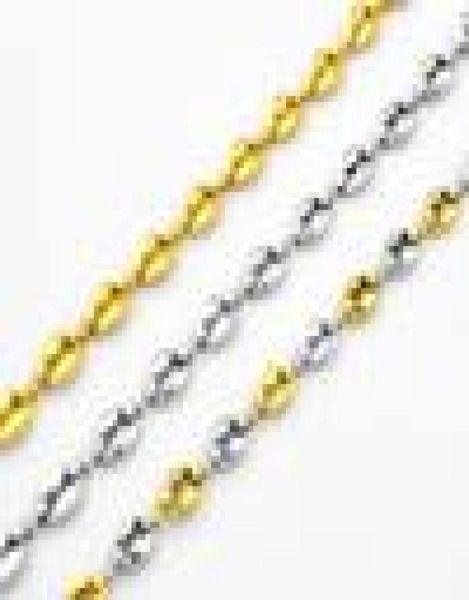 fashion jewelry 4mm mens womens silver gold color coffee beans link chain stainless steel necklace sc34 n1432976
fashion jewelry 4mm mens womens silver gold color coffee beans link chain stainless steel necklace sc34 n1432976