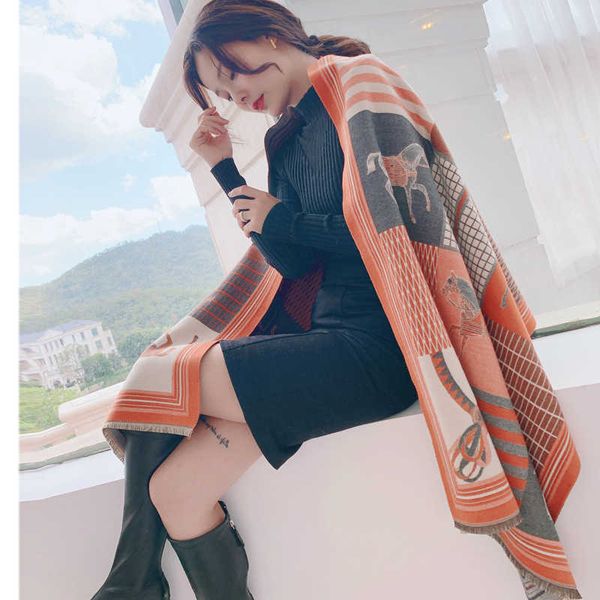 luxury designer h ermes scarf of wool new autumn and winter carriage womens imitation cashmere shawl warm korean version thickened double si, Blue;gray
luxury designer h ermes scarf of wool new autumn and winter carriage womens imitation cashmere shawl warm korean version thickened double si, Blue;gray