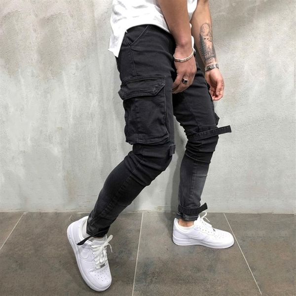 olome brand new men multi-pocket biker jeans male slim cargo joggers trousers for mens black color streetwear swag denim pants t20329e, Blue
olome brand new men multi-pocket biker jeans male slim cargo joggers trousers for mens black color streetwear swag denim pants t20329e, Blue
