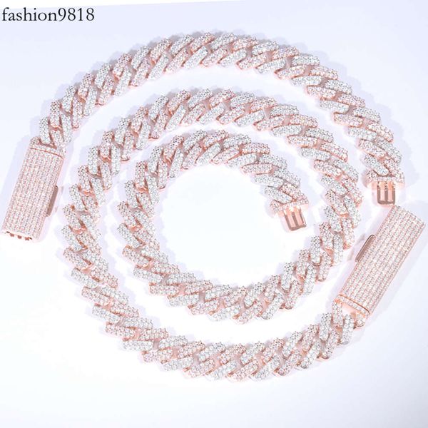 rts 10mm 12mm wide 2 color necklace and bracelet vvs 2rows moissanite with gra certificate sterling sier cuban link chain, Silver
rts 10mm 12mm wide 2 color necklace and bracelet vvs 2rows moissanite with gra certificate sterling sier cuban link chain, Silver