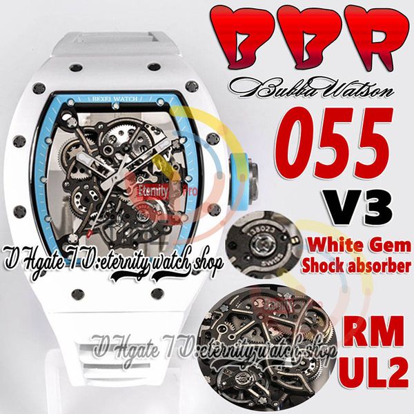 bbr v3 bbrf055 mens watch rmul2 automatic movement white ceramic case skeleton dial blue inner ring white natural rubber strap 2023 super ed, Slivery;brown
bbr v3 bbrf055 mens watch rmul2 automatic movement white ceramic case skeleton dial blue inner ring white natural rubber strap 2023 super ed, Slivery;brown