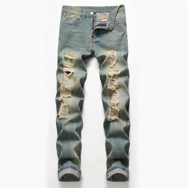 big size mens classic straight leg ripped jeans fashion designer slim fit washed solid hole biker hip hop retro blue denim pants j256m
big size mens classic straight leg ripped jeans fashion designer slim fit washed solid hole biker hip hop retro blue denim pants j256m