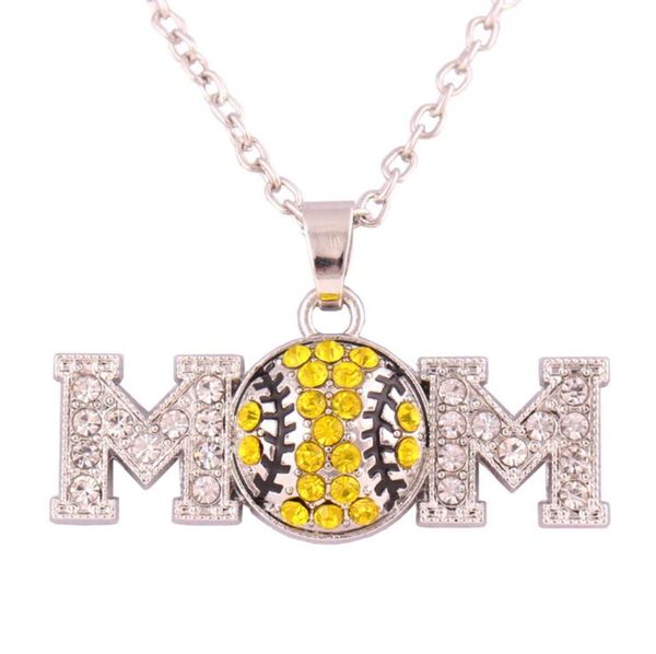 sporty style rhinestone crystal baseball mom pendent with enamel antique silver plated necklace jewelry20244495357305
sporty style rhinestone crystal baseball mom pendent with enamel antique silver plated necklace jewelry20244495357305