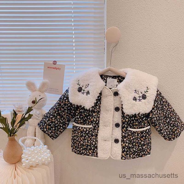 jackets baby girls winter flower coats embroidery fake collar cotton padded thickening warm overcoats kids children clothes r230812, Blue;gray
jackets baby girls winter flower coats embroidery fake collar cotton padded thickening warm overcoats kids children clothes r230812, Blue;gray