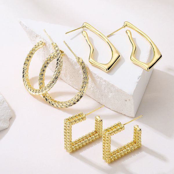 large earrings open hoops twisted diamond-cut half hoop earrings for women, Blue;gray
large earrings open hoops twisted diamond-cut half hoop earrings for women, Blue;gray
