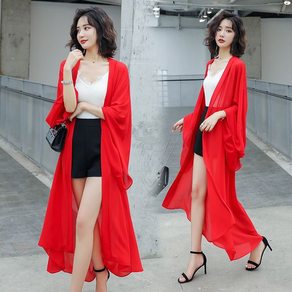women's trench coats female beach chiffon long cardigan summer sunscreen fashion shawl 230812, Tan;black
women's trench coats female beach chiffon long cardigan summer sunscreen fashion shawl 230812, Tan;black