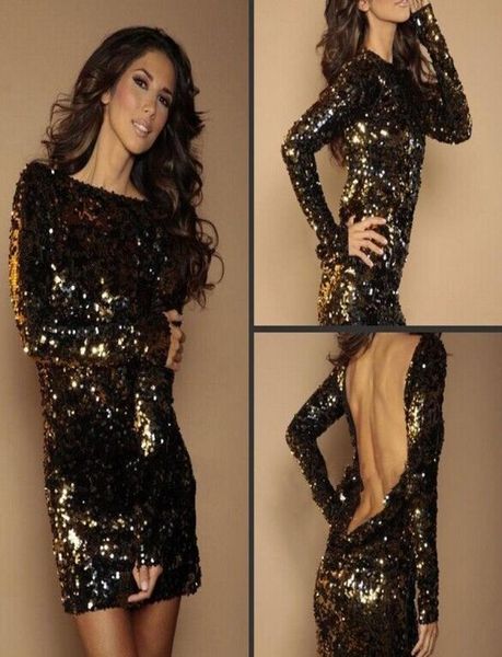 2019 tight prom dresses sequin boat neck full sleeves backless mini evening dresses vestidos de noiva2433467, Black
2019 tight prom dresses sequin boat neck full sleeves backless mini evening dresses vestidos de noiva2433467, Black