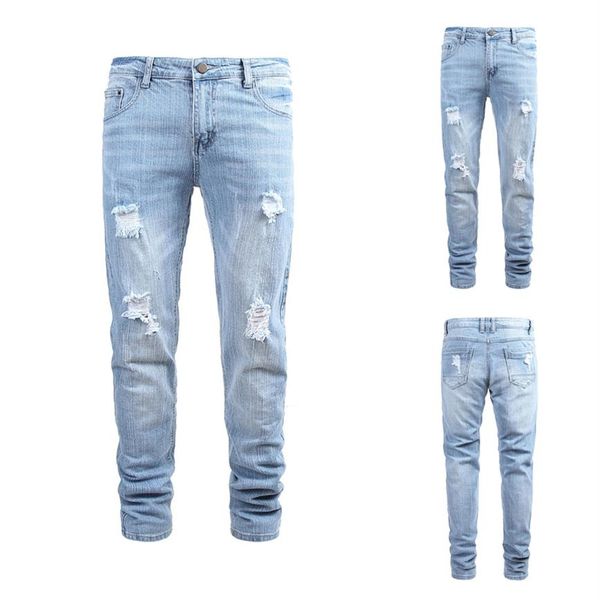 men's casual personality slim fit denim jeans pants 2019 denim black jeans homme stretch striped pencil pants fit streetwear2619, Blue
men's casual personality slim fit denim jeans pants 2019 denim black jeans homme stretch striped pencil pants fit streetwear2619, Blue
