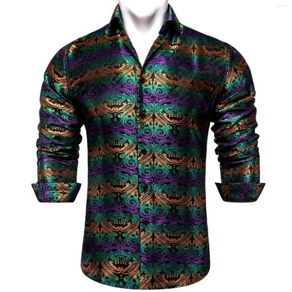 men's dress shirts purple green yellow paisley for men silk polyster long sleeve luxury tuxedo shirt wedding party clothing260d, White;black
men's dress shirts purple green yellow paisley for men silk polyster long sleeve luxury tuxedo shirt wedding party clothing260d, White;black