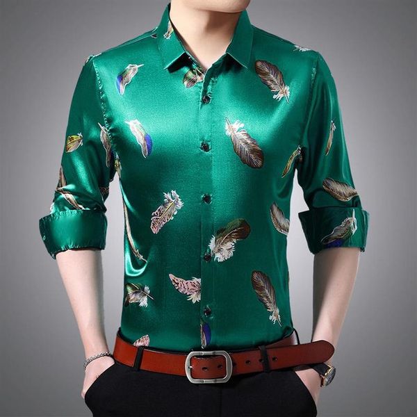 summer mens long sleeve silk shirts large satin shirts green feathers pink dress for mens plus size clothing party social255n, White;black
summer mens long sleeve silk shirts large satin shirts green feathers pink dress for mens plus size clothing party social255n, White;black
