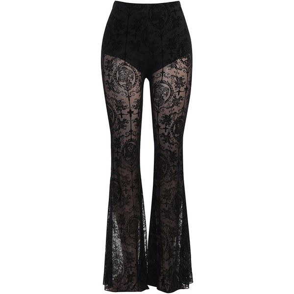 womens pants capris lace openwork high waist bell bottoms printed casual s l, Black;white
womens pants capris lace openwork high waist bell bottoms printed casual s l, Black;white