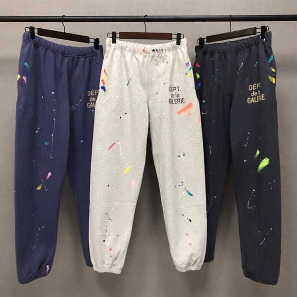 correct version gary dept splash paint pants casual sports pants men's and women's same style meichaogao street xym183b, Black
correct version gary dept splash paint pants casual sports pants men's and women's same style meichaogao street xym183b, Black