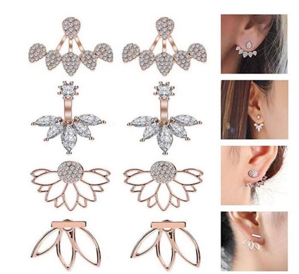 jewelry ear jacket lotus flower earrings stud jacket earrings simple chic earrings back cuffs stud earring sets2955493, Golden;silver
jewelry ear jacket lotus flower earrings stud jacket earrings simple chic earrings back cuffs stud earring sets2955493, Golden;silver