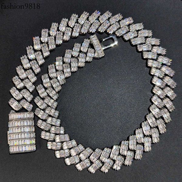 hip hop jewelry baguette diamond miami cuban link chain vvs diamond fashion men jewelry sterling sier cuban necklace, Silver
hip hop jewelry baguette diamond miami cuban link chain vvs diamond fashion men jewelry sterling sier cuban necklace, Silver