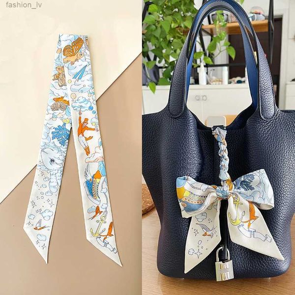 sur mon nuage twilly silk scarf binding bag silk thin narrow strip 18 mmm h bag handle ribbon hairband, Blue;gray
sur mon nuage twilly silk scarf binding bag silk thin narrow strip 18 mmm h bag handle ribbon hairband, Blue;gray