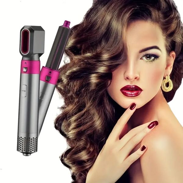 professional 5-in-1 curling wand set - hair straightener, curler, and brush - automatic hair curler wand with air technology for salon-quali
professional 5-in-1 curling wand set - hair straightener, curler, and brush - automatic hair curler wand with air technology for salon-quali
