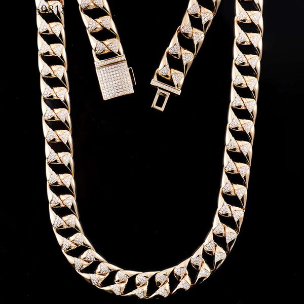 width 12mm moissanitehip hop men chain necklace cuban link chain jewelry chain charm jewelry, Silver
width 12mm moissanitehip hop men chain necklace cuban link chain jewelry chain charm jewelry, Silver