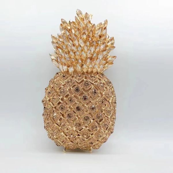 evening bags fashion pineapple shape diamond clutches gold metal pink crystal evening purse luxury women lady wedding party bags 230811
evening bags fashion pineapple shape diamond clutches gold metal pink crystal evening purse luxury women lady wedding party bags 230811