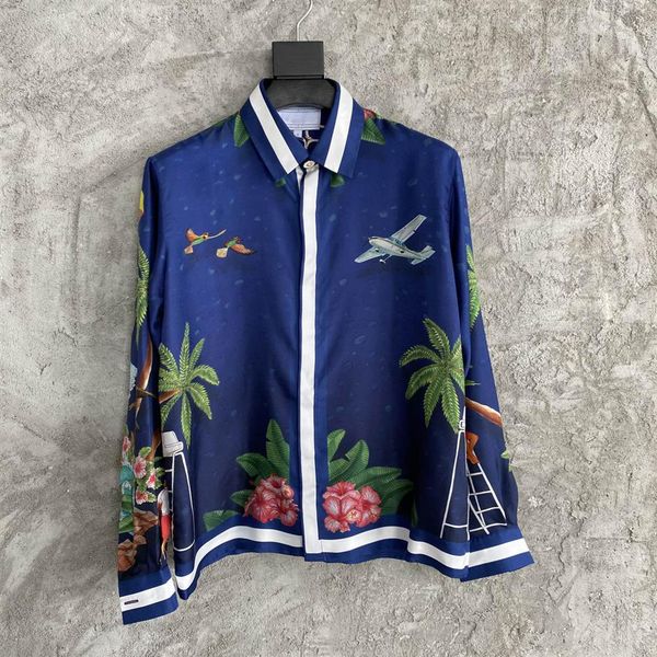 spring and summer fashion beautiful men's long-sleeved shirt high-quality waves printing design silk slip silk material luxur301k, White;black
spring and summer fashion beautiful men's long-sleeved shirt high-quality waves printing design silk slip silk material luxur301k, White;black