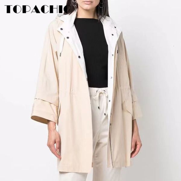 women's trench coats 67 luxury hooded drawstring collect waist long sleeve spliced loose midlength thin women 230812, Tan;black
women's trench coats 67 luxury hooded drawstring collect waist long sleeve spliced loose midlength thin women 230812, Tan;black