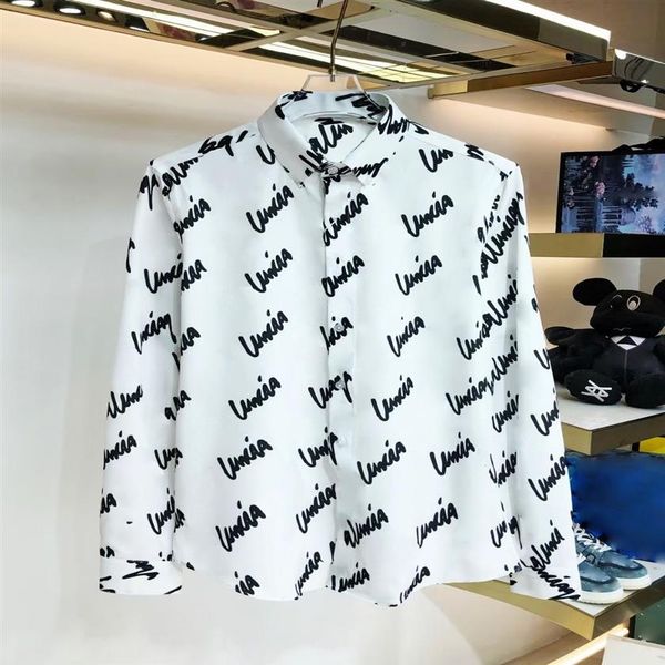 mens brand shirts designer shirts paris clothes male men long sleeve cotton plus size 159254h, White;black
mens brand shirts designer shirts paris clothes male men long sleeve cotton plus size 159254h, White;black
