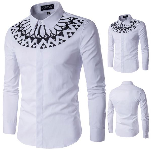 large size mens long sleeve shirts slim fit white shirt printed male dress shirts - 5xl227e, White;black
large size mens long sleeve shirts slim fit white shirt printed male dress shirts - 5xl227e, White;black