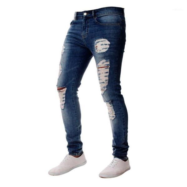 jeans for men slim fit zipper classic denim jeans skinny frayed pants distressed casual skinny straight elasticity pants#g21275v, Blue
jeans for men slim fit zipper classic denim jeans skinny frayed pants distressed casual skinny straight elasticity pants#g21275v, Blue