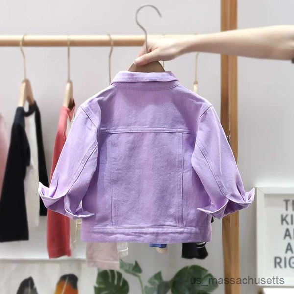 jackets 2023 girls kids denim jackets coats purple cotton spring autumn casual overcoats children clothes r230812, Blue;gray
jackets 2023 girls kids denim jackets coats purple cotton spring autumn casual overcoats children clothes r230812, Blue;gray