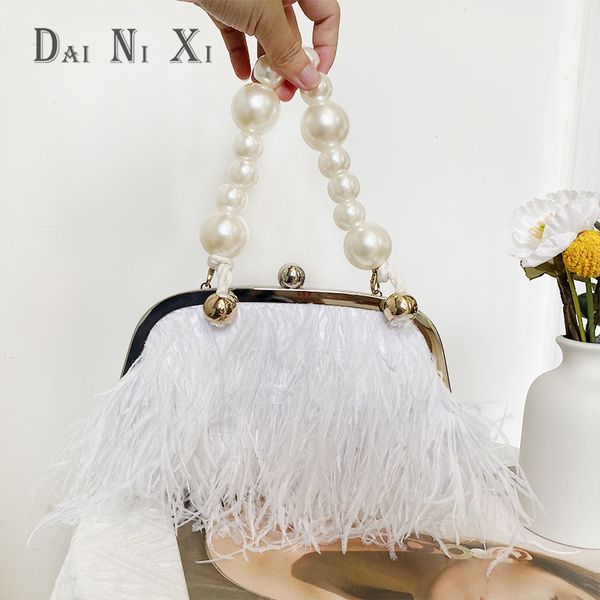 evening bags female wallet ladies pink ostrich feather purse woman's handle bag luxury designer handbag pearl chain shoulder fur bags 2
evening bags female wallet ladies pink ostrich feather purse woman's handle bag luxury designer handbag pearl chain shoulder fur bags 2