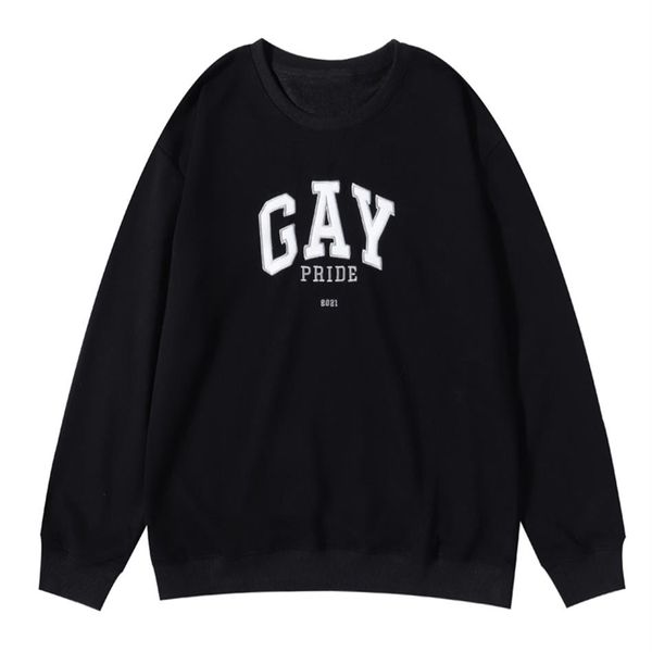 23ss new embroidery printing pride men's women's hoodies fashion casual luxury sweatshirts gay clothing popularity sweat308r, Black
23ss new embroidery printing pride men's women's hoodies fashion casual luxury sweatshirts gay clothing popularity sweat308r, Black
